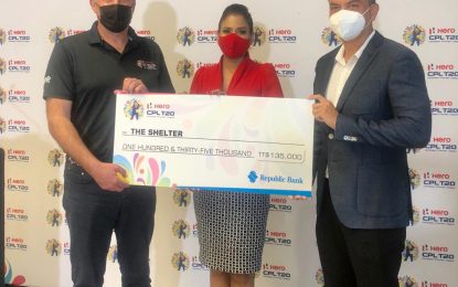 Hero CPL donates TT$135,000 to THE SHELTER