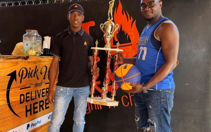 Fireside Grill N Chill sponsors Andrew Ifill Championship Trophy