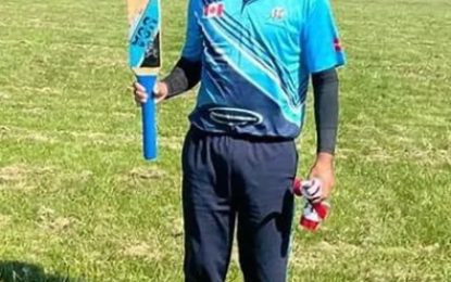 Canada-based Guyanese Rukhram slams 196 not out in OSCL’s tournament…