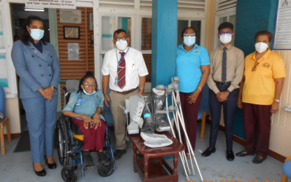 Ptolemy Reid Rehabilitation Centre receives Orthopedic gear