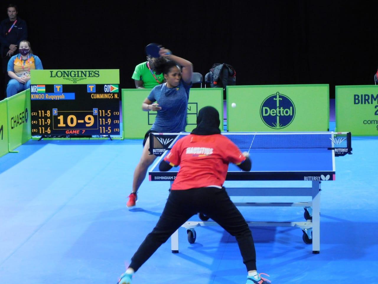Sensational Natalie! ...historic performance from Cummings, Britton/Franklin at Commonwealth Games Table Tennis