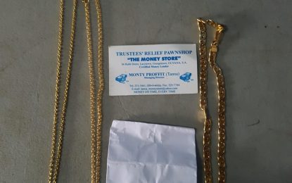 ‘Gold jewellery turns artificial at police station’ – robbery victim claims