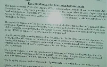 Letter surfaces proving insurance talks were held on full liability coverage