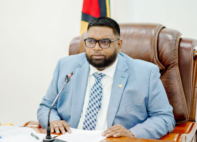 President Mohamed Irfaan Ali