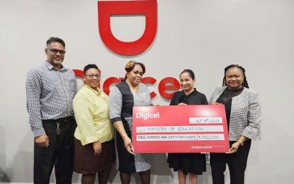 Digicel donates GYD $350,000 to Education Ministry’s TVET programme