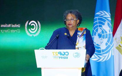 ‘The talk must come to an end’ – Mia Mottley tells COP27