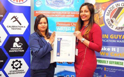 Comfort Sleep, Aquafina ‘Made In Guyana’ certified