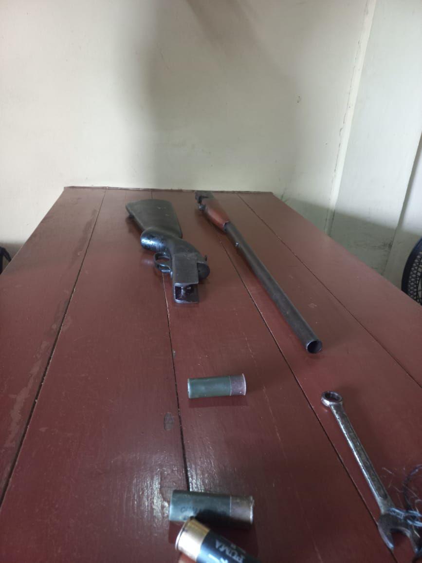 Five arrested following discovery of shotgun, cartridges at Black Bush ...