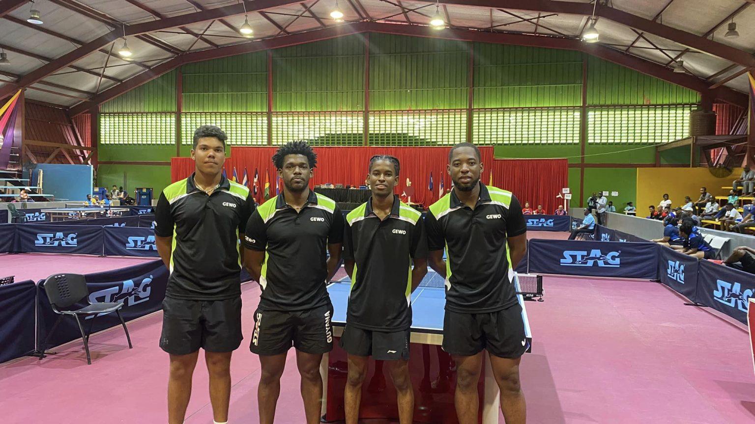 Guyana’s Men and Women table tennis team heads to El Salvador in June