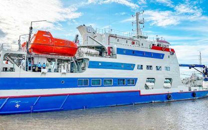 New $2.5B North West Ferry has “business oriented seats” – says President as he commissioned the vessel