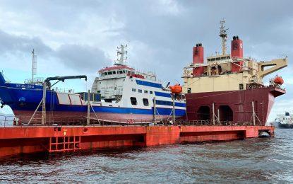 Guyanese Captain and crew bringing MV MA Lisha to Guyana