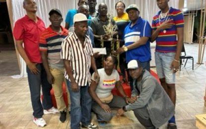 Phantom emerge as winners to claim PM Mark Phillips trophy and $600,000 in final of One Guyana Linden Dominoes competition 