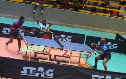 Police Corporal Nigel Bryan cops MVP twice at the recent ICWI Table Tennis League in Trinidad