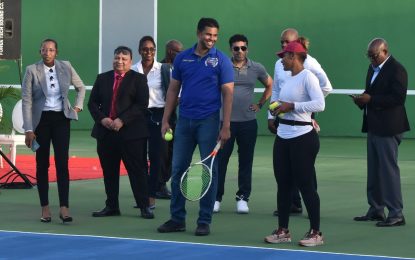 National Racquet Centre Tennis courts commissioned