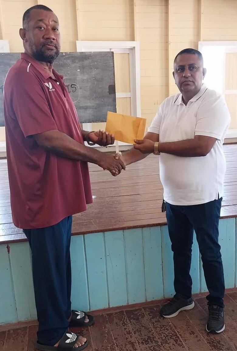 BCB President Hilbert Foster and Region 6 Vice Chairman Zamal Hussain launch the Trust Fund.