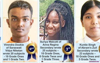 Anna Regina boy tops Guyana at CSEC