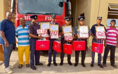 RHTYSC NAMILCO Thunderbolt Flour and Bakewell teams honour five fire officers