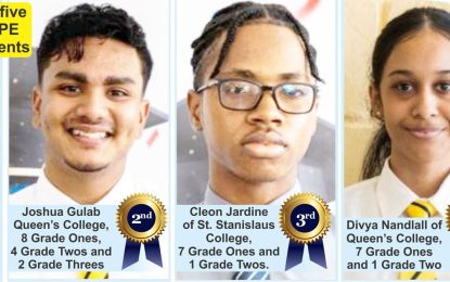 QC boy emerges as Guyana’s top CAPE performer