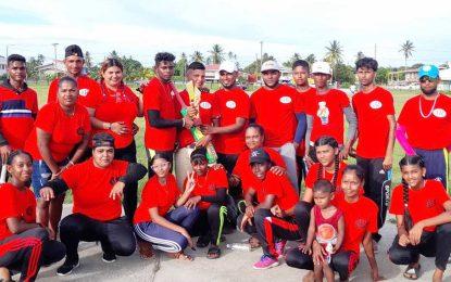 Project “Cricket Gear for young and promising cricketers in Guyana” provides T-Shirts to No.65 Young Titans through 4R Bearings