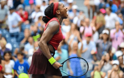 Gauff ends Wozniacki run to reach US Open last eight