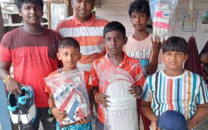 Project “Cricket Gear for young and promising cricketers in Guyana” provides Cricket gear for young cricketers through Star Sports, Trophies and Awards