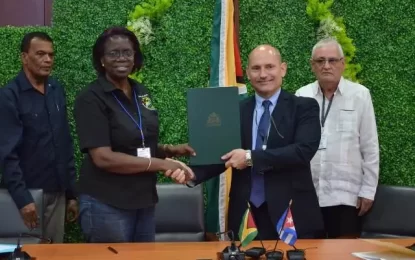 Guyana, Cuba ink MoU to provide technical services in forestry, agriculture