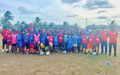 65 aspiring footballers participate in inaugural on-field session