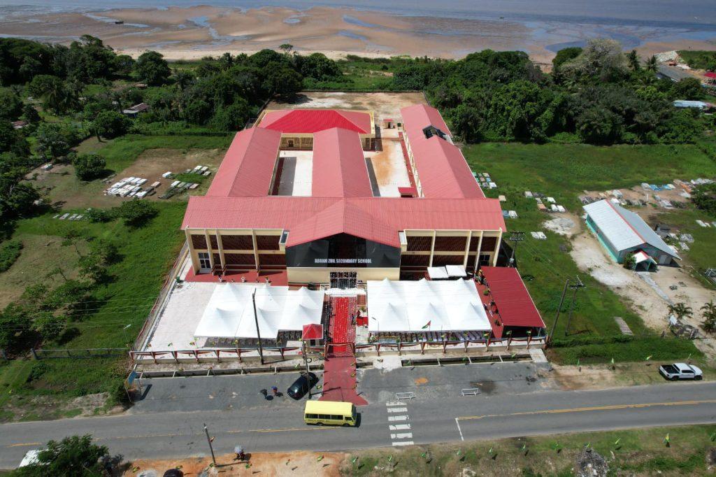 The $585 million Abram Zuil Secondary School commissioned on the Essequibo Coast.