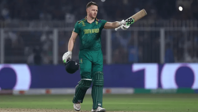 David Miller brought up a 115-ball century.  (ICC/Getty Images)