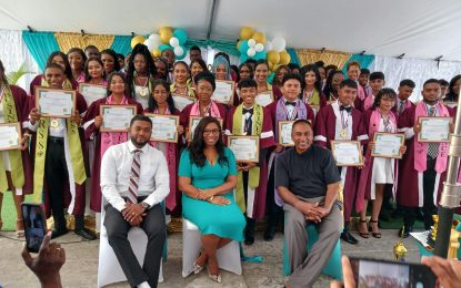 GGA Awards Certificates of Excellence to Rosignol Secondary School CSEC PE students