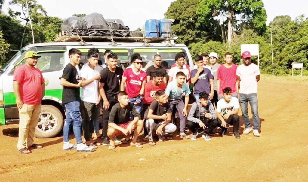 The team prior to their departure for Georgetown from Lethem