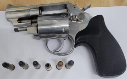 Duo busted with unlicensed gun, ammo and handcuff