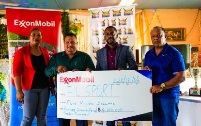 ExxonMobil pumps G$4M into Berbice Primary Schools Tapeball cricket