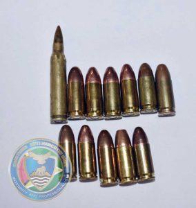 The ammunition which CANU ranks seized from the man. (Photo: CANU)