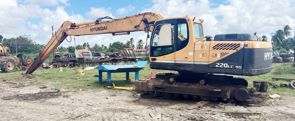 The excavator at the Rose Hall Sugar Estate