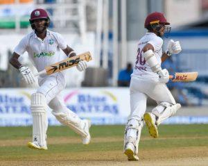 West Indies’ opening batsmen Kraigg Brathwaite and Tagenarine Chanderpaul showed great resilience in their previous Test series against Australia. (AFP/Getty Images)