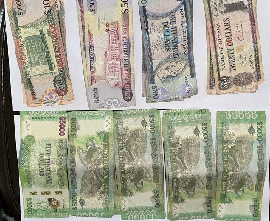 The counterfeit notes found