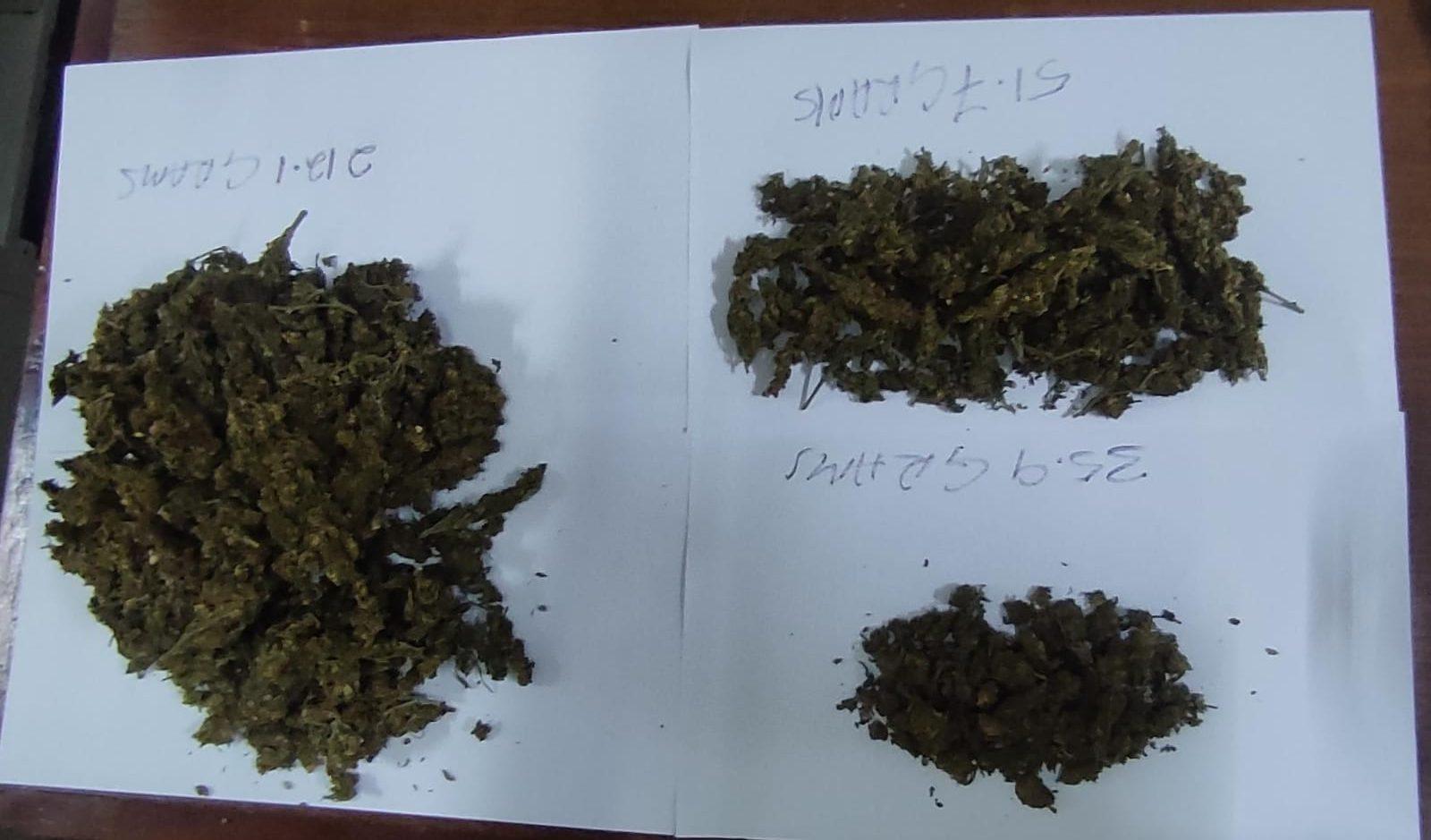 The 299.7 grams of cannabis that was found