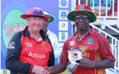 Windies O60s narrowly lose to Wales by 10 runs and drop out of top 4 spots in the IMC O60s Cricket World Cup