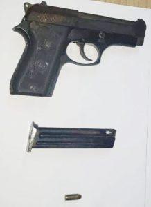 The .32 pistol and matching ammunition that were found