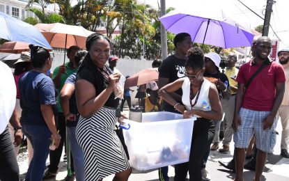 Teachers selling snacks on protest line to cushion Govt. pay cut