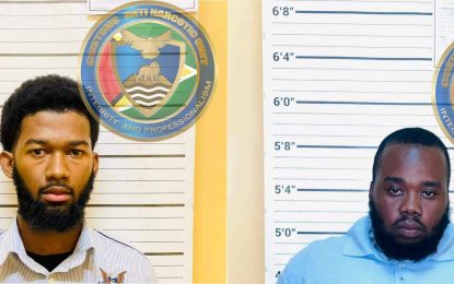 Duo busted with G$64M in cocaine at CJIA