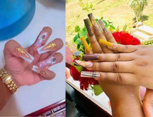 The nails that were done by teachers in Port Kaituma