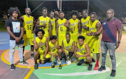 For sure VV Royals men after 30 years ranks among tops in Guyana basketball