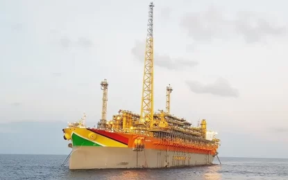Guyana oil exports hit record high of 432,000 barrels per day – Analytics firm Kpler