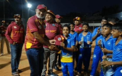 Windies O60s pays courtesy visit to Chennai Super Kings Academy