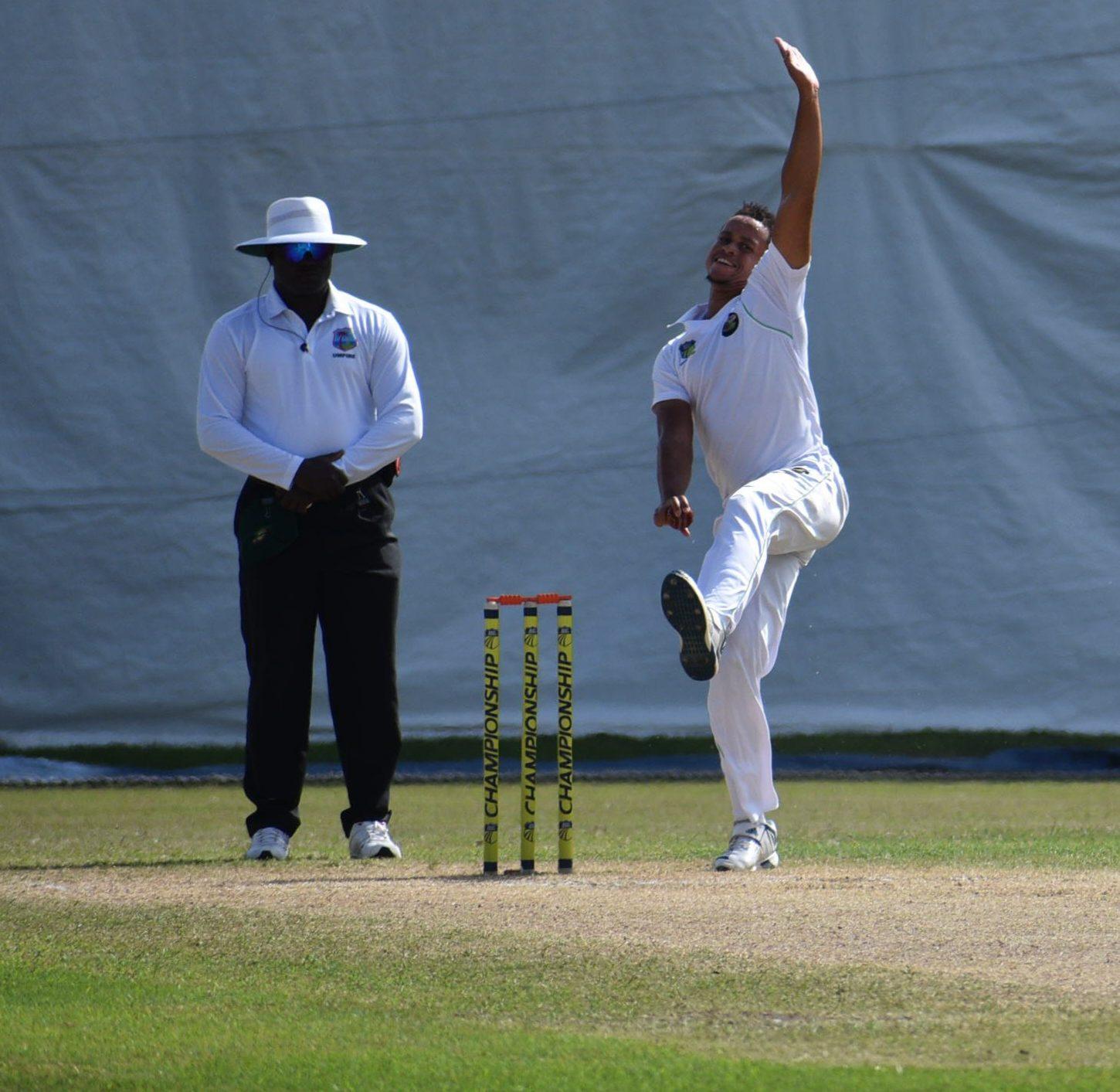 Speedster Niall Smith bagged 4 wickets in the second innings and finished with 7 overall, as he bowled Guyana to a thrilling victory yesterday