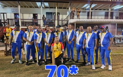 Police Senior Officers’ Cricket team defeat Trophy  Stall Lions in exciting match