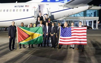 United Airlines touches down in Guyana