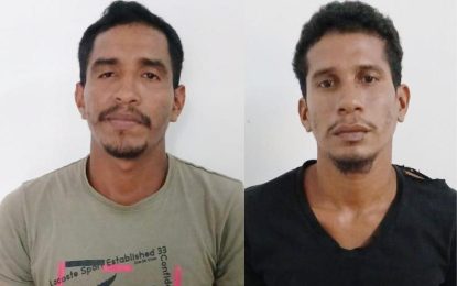 Two captured, charged in connection with murder of Bartica Miner, worker